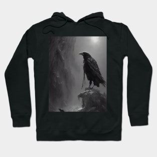 The Contemplative Crow Hoodie